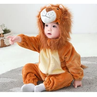 newborn infant animal romper 2022 baby boy lion king pajamas clothing onesie cosplay costume outfit hooded jumpsuit warm suit