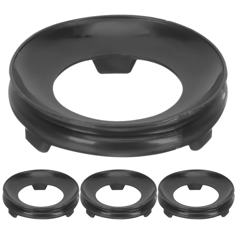 

4 Pcs Stands Decoration Artwork Holder Sphere Home Hollow Displaying Wooden Style Artware Crystal Showing