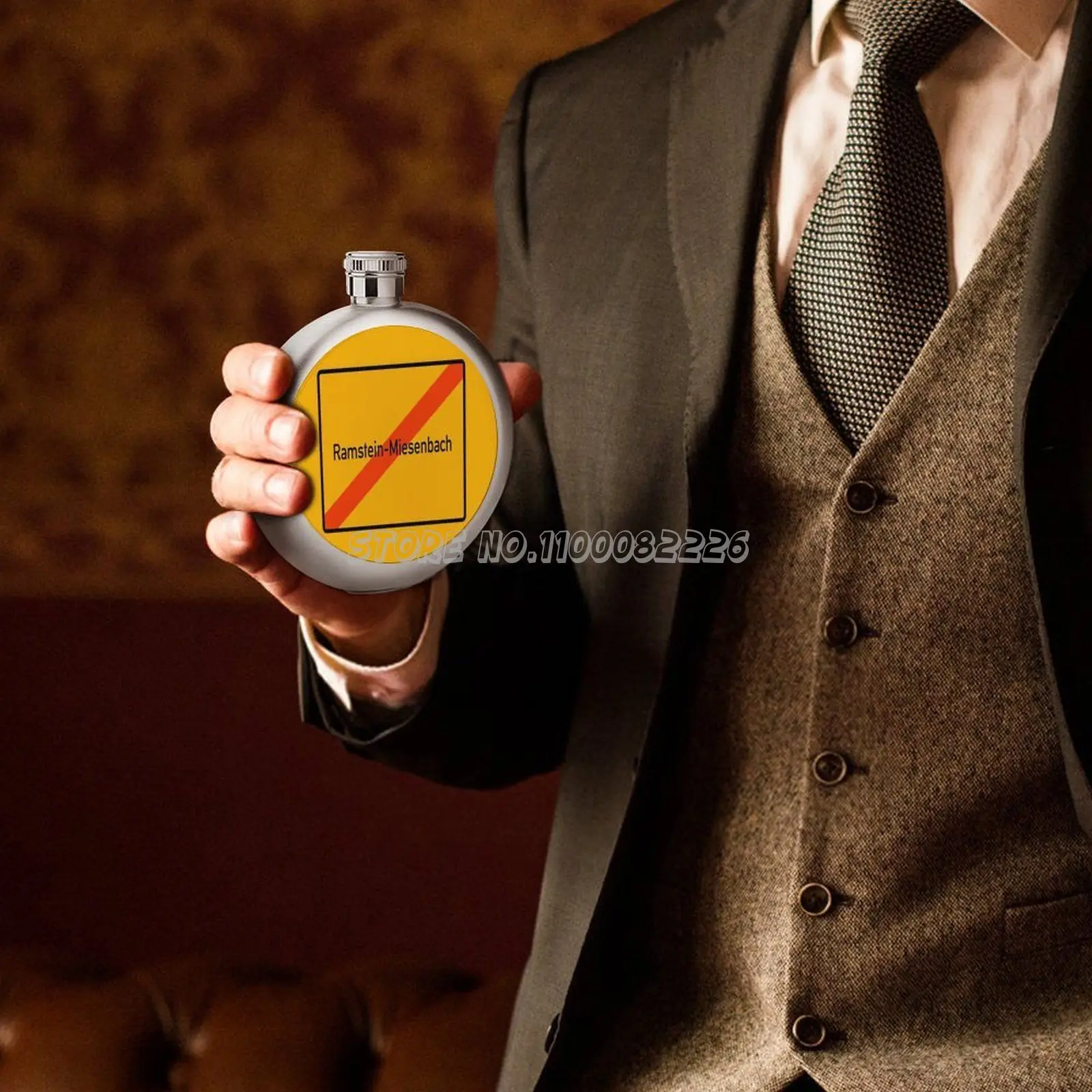 Лучшая дизайнерская фляжка Rammstein Miesenbach карманная портативная винная Бутылка для