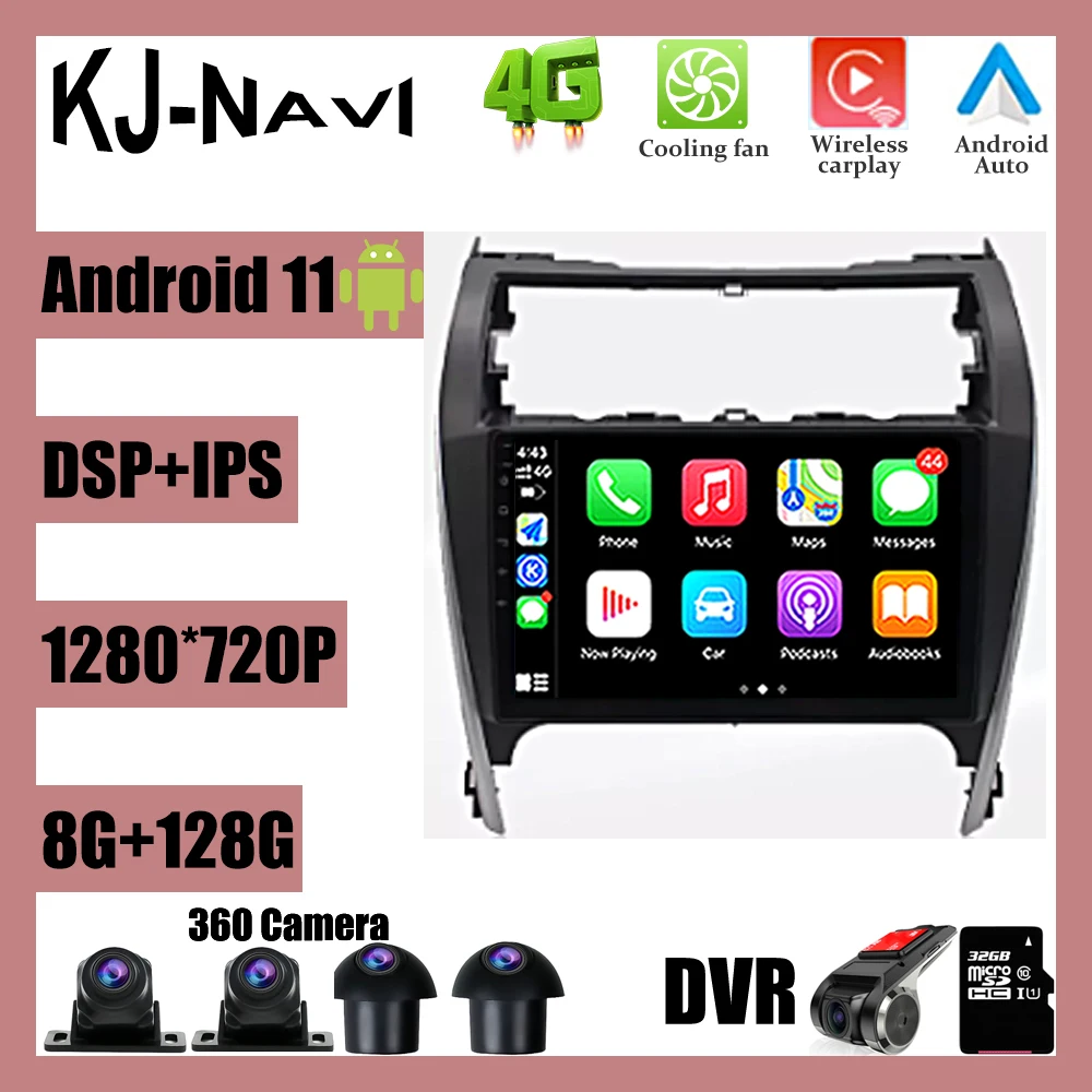

Android 11 For Toyota Camry 2012 - 2017 Car Radio Stereo Multimedia Video Navigation GPS Wireless Carplay DSP IPS Bluetooth