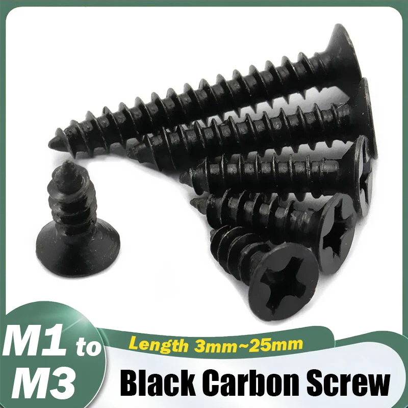 

Саморезы из углеродистой стали с потайной головкой Phillips