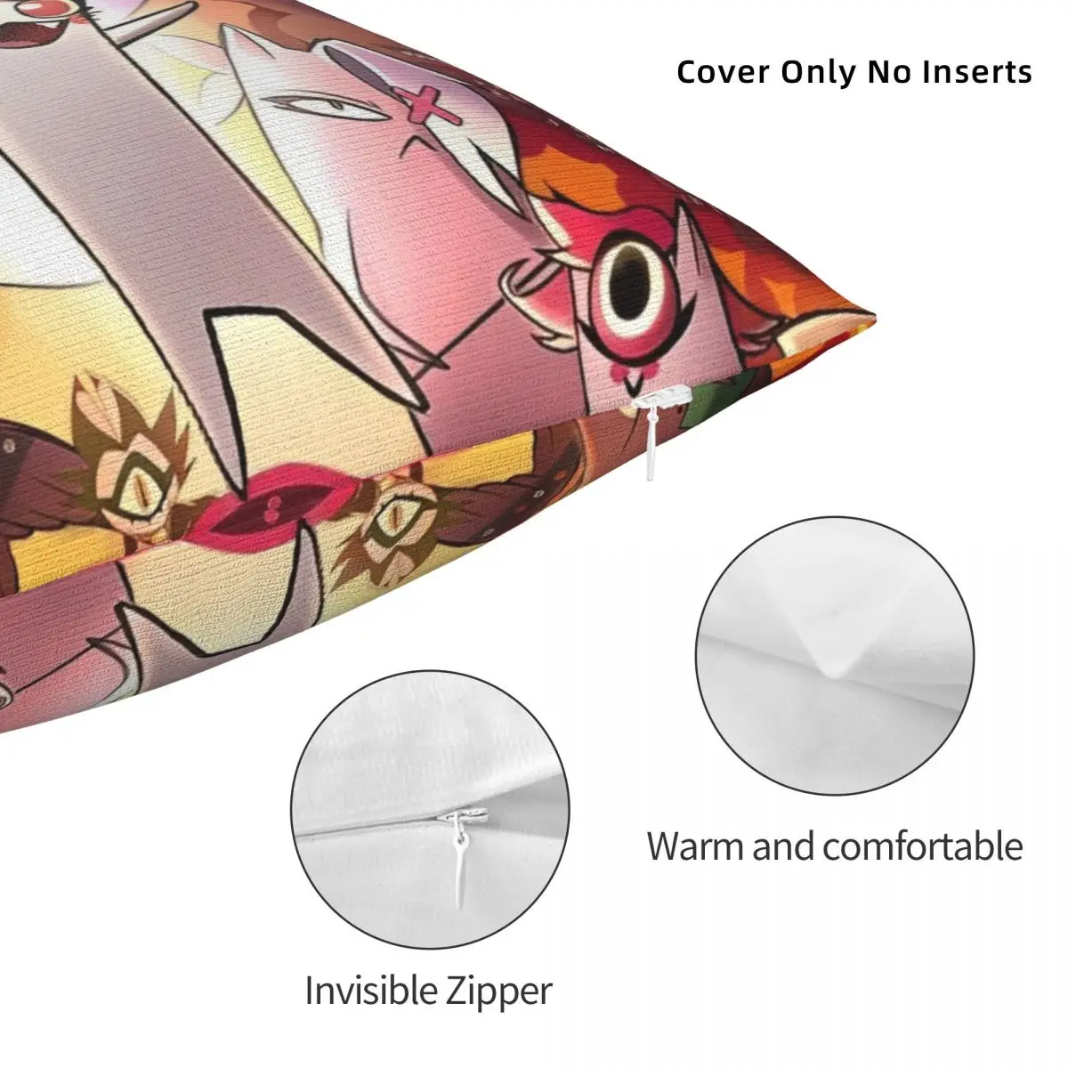 Черная комедия H-HazbinHotels наволочка из полиэстера декоративная чехол для спальни