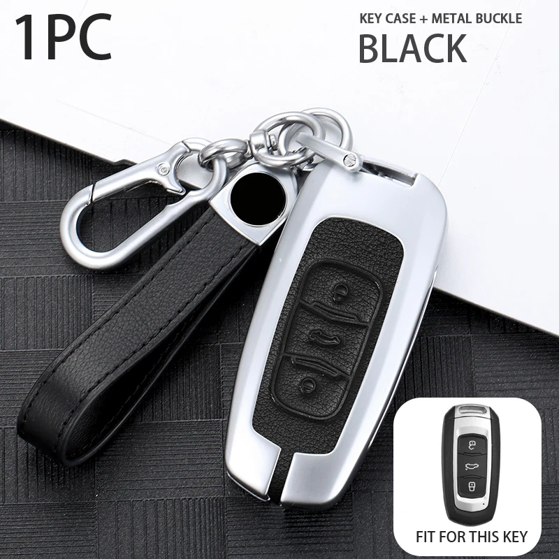 Металлический кожаный чехол для автомобильных ключей Geely Atlas Boyue NL3 EX7 Emgrand X7 EmgrandX7