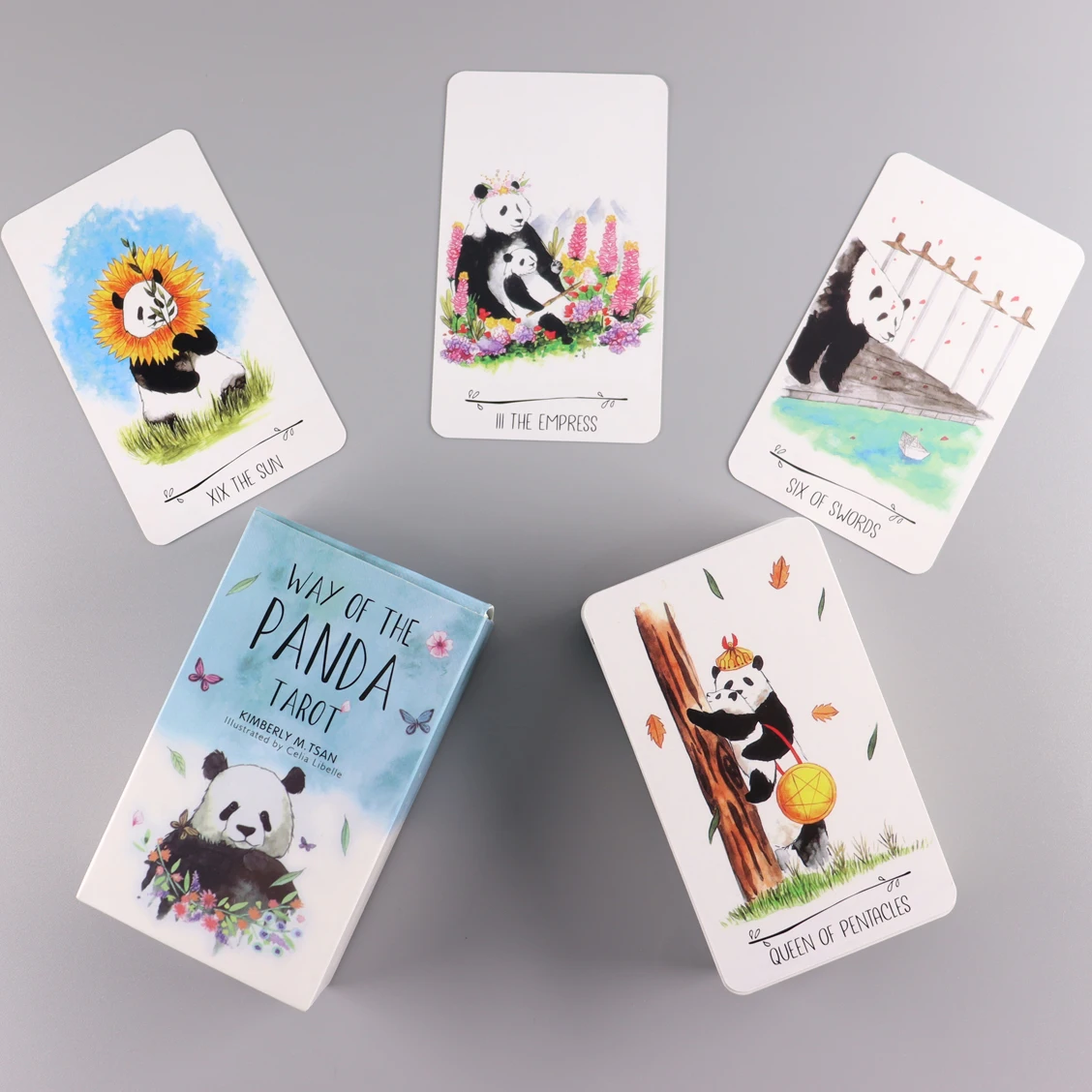 

78 Pcs New Arrival Way of the Panda Tarot Cards Deck Board Game Fortune-telling Oracle For Fate Divination Entertainment