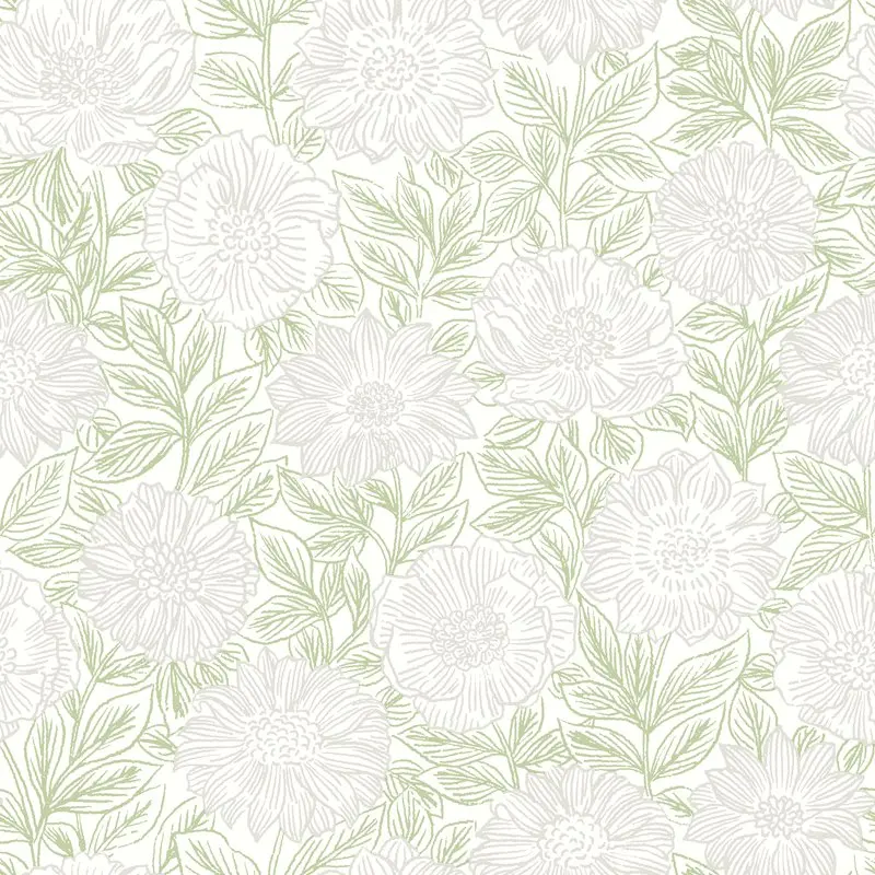 

Faustin Green Floral Wallpaper Home Decor Wallpaper