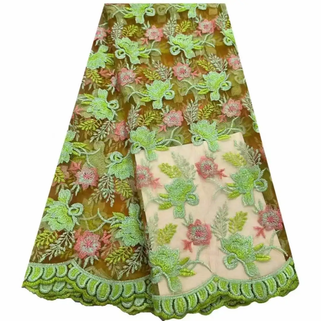 Новый дизайн африканская Тюлевая кружевная ткань 2024 высококачественные