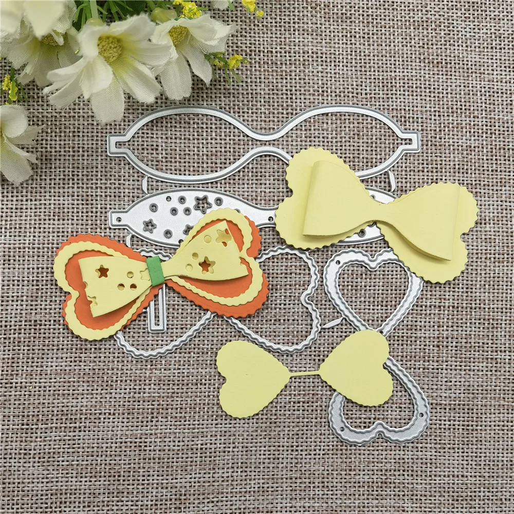 Милые рождественские металлические трафареты с бантом, трафареты для скрапбукинга «сделай сам», декоративное тиснение, шаблон ручной работы Милые рождественские металлические трафареты с бантом, трафареты для скрапбукинга «сделай сам», декоративное тиснение, шаблон ручной работы