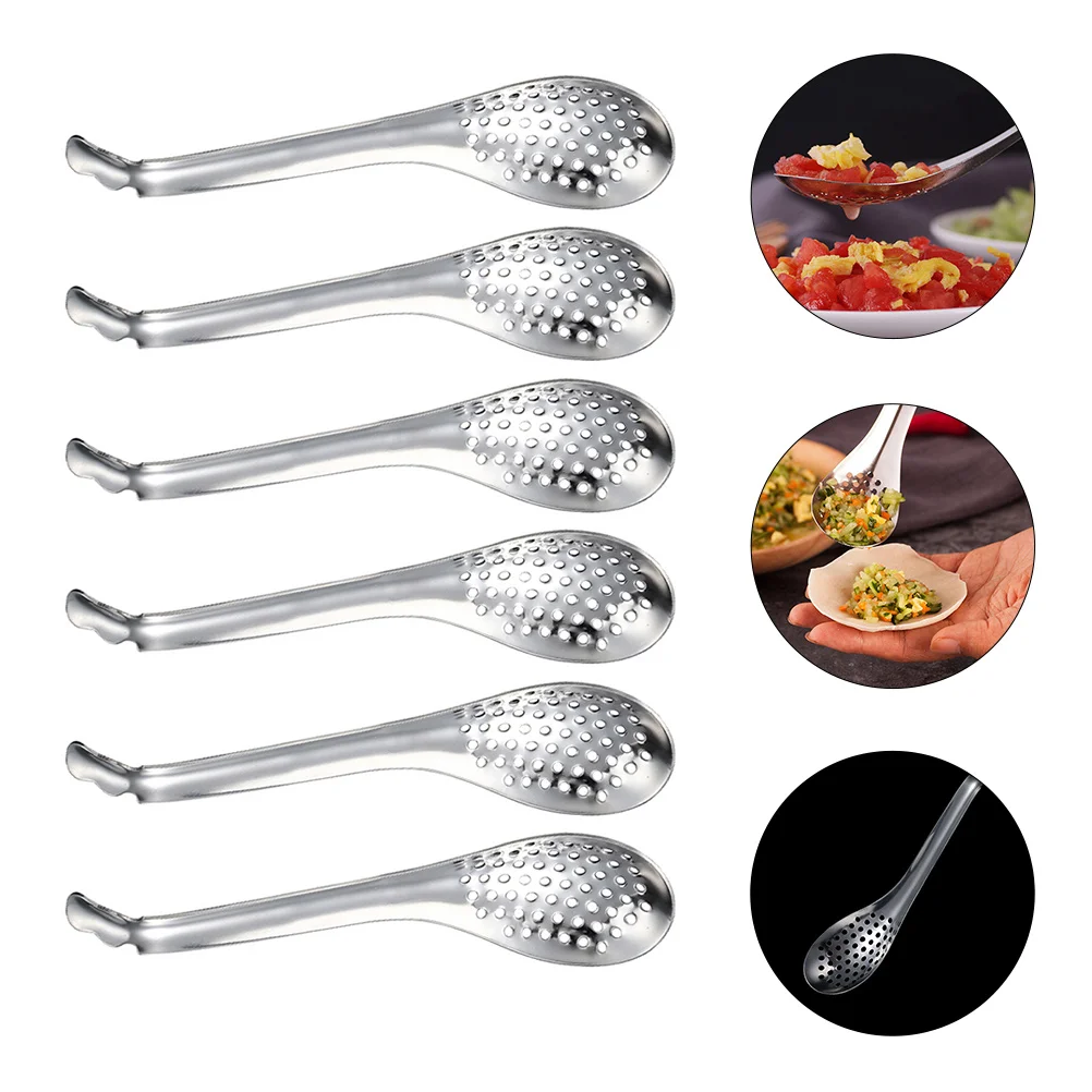 

Spoon Slotted Caviar Serving Steel Stainless Egg Spoons Cocktail Colander Bar Jar Divider Filter Sieve White Yolk Kitchen