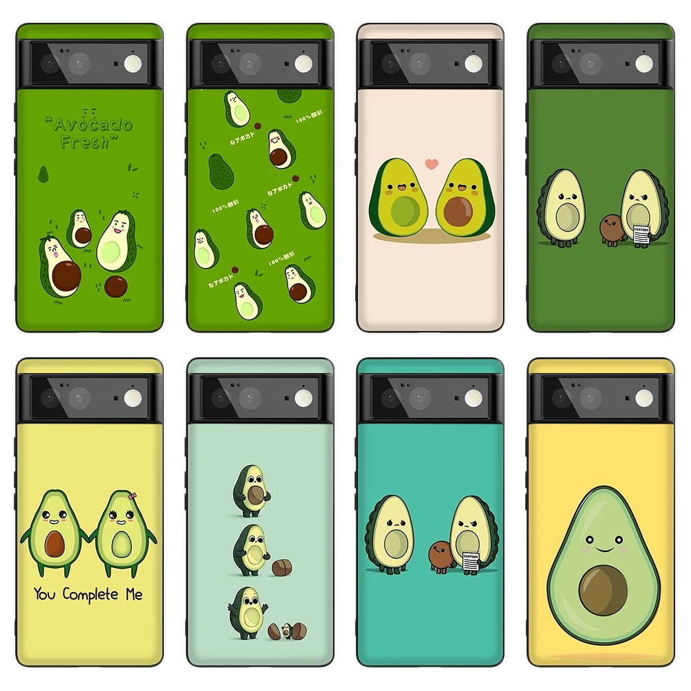 

Cartoon Avocado Funny Fruits Case for Google Pixel 6 PRO 3 3a 4 5 XL Soft Silicone Coque for Google Pixel 4a 5a 5G Cover Fundas