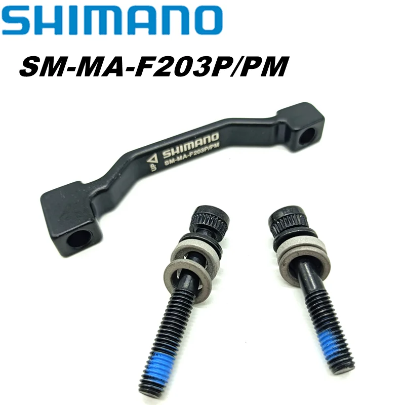 

Original Shimano SM-MA-F203P/PM Disc Brake Adapter PM A Pillar Disc Brake Bracket For 180mm 203mm Rotor RT86 RT81 RT56 F203P/PM