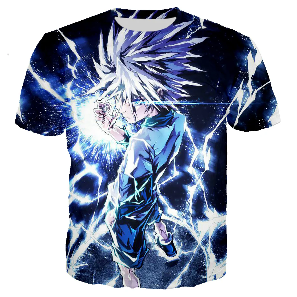 Summer Men's Short Sleeve Cotton T-shirt 3D Printed Casual Harajuku Style Graphic Streetwear Trendy Men Anime Top Y2k Clothing