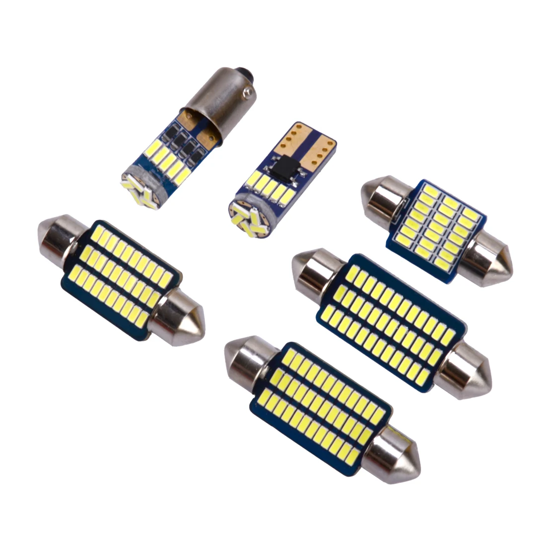 18 шт. T10 168 194 2825 DE3175 DE3022 BA9S внутренняя светодиодная лампа приборной панели