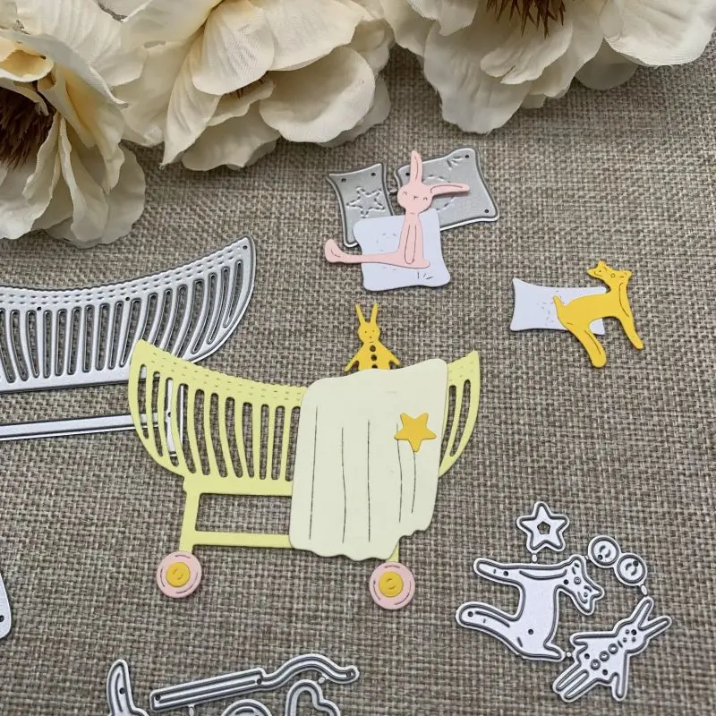 

Кровати одеяло плюшевая игрушка металлические штампы трафареты для «сделай сам» Скрапбукинг декоративная ручная работа штамповочный шаблон форма