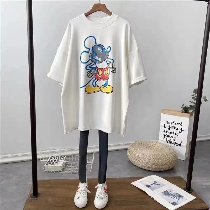 New Maternity Cotton T-shirt breastfeeding Plus Size Tops Nursing Tees Summer Maternity Out Wear Clothing enlarge