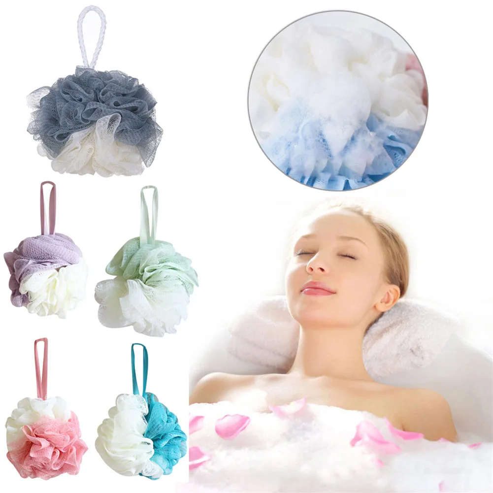 

1Pcs Bathroom Supplies Bath Flower Super Soft Body Cleaning Mesh Brush Loofah Bath Ball Mesh Sponge Milk Shower Accessories