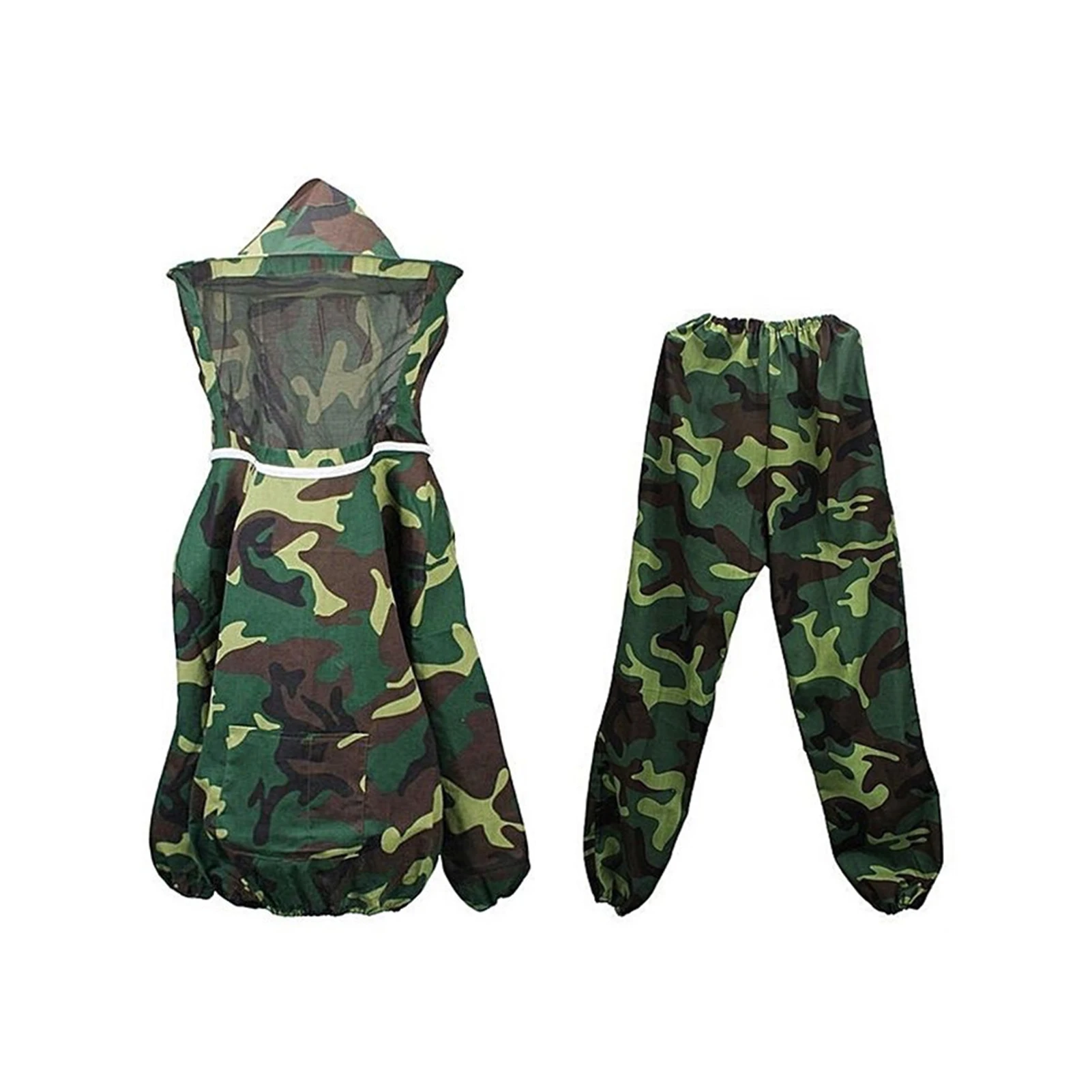 

Anti Bee Practical Multi Use Full Body Safety Ventilate Beekeeping Suit For Adult Durable Front Zipper Detachable Home Backyard