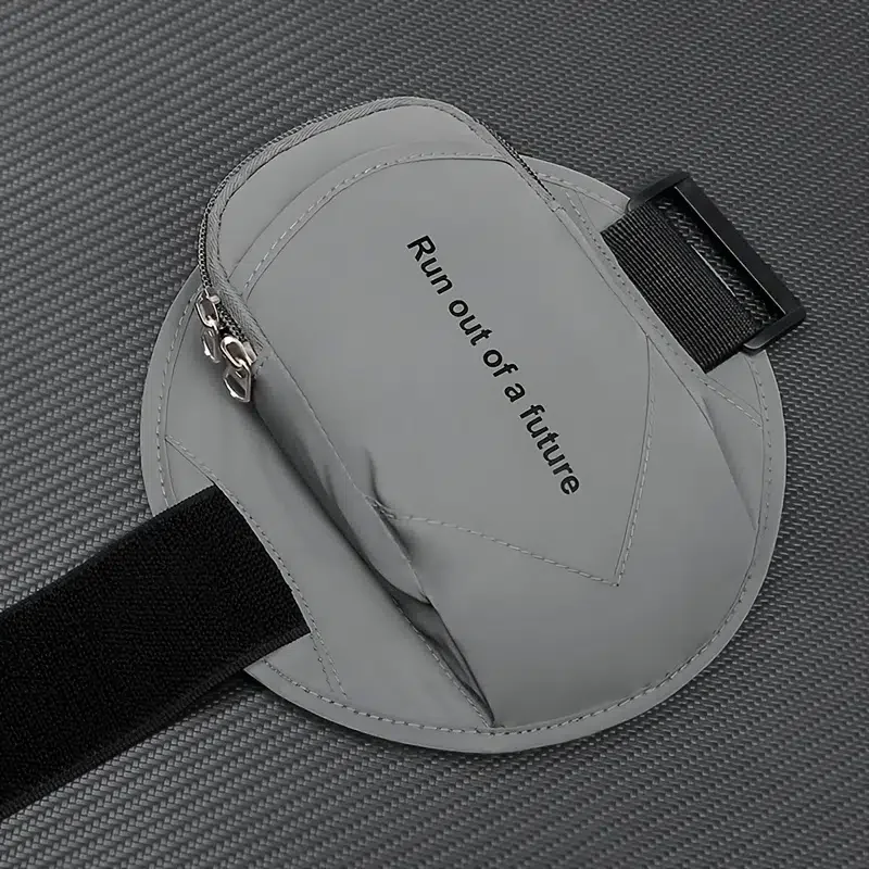 

Phone Armband With Adjustable Elastic Band Waterproof Fabric Sports Running Armband For Walking Hiking Cycling With Headphone Ca