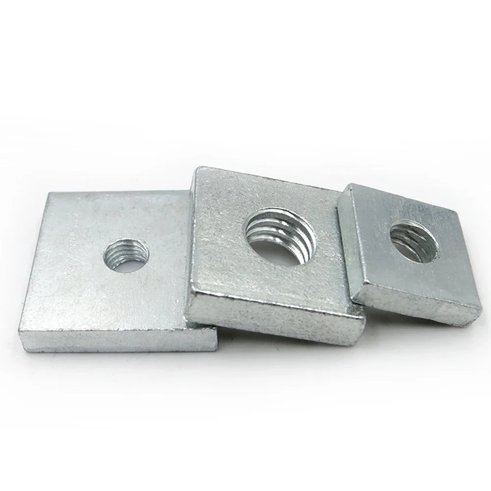 5-40 шт. M2 M3 M4 M5 M6 M8 квадратная гайка из углеродистой стали оцинкованный тонкий