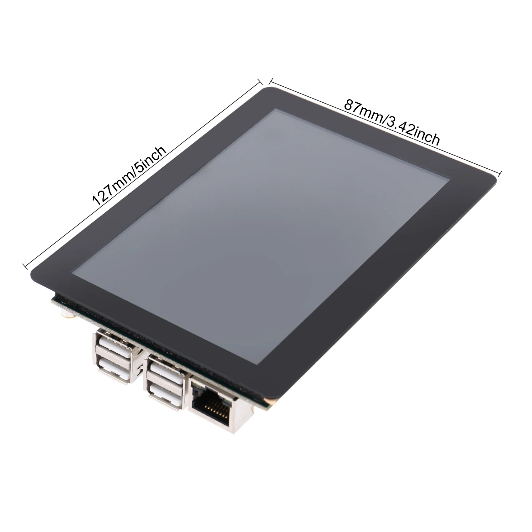 Дисплей CM4 5-дюймовый сенсорный экран MIPI CSI порт PoE Gigabit Ethernet поддерживает выход 4K
