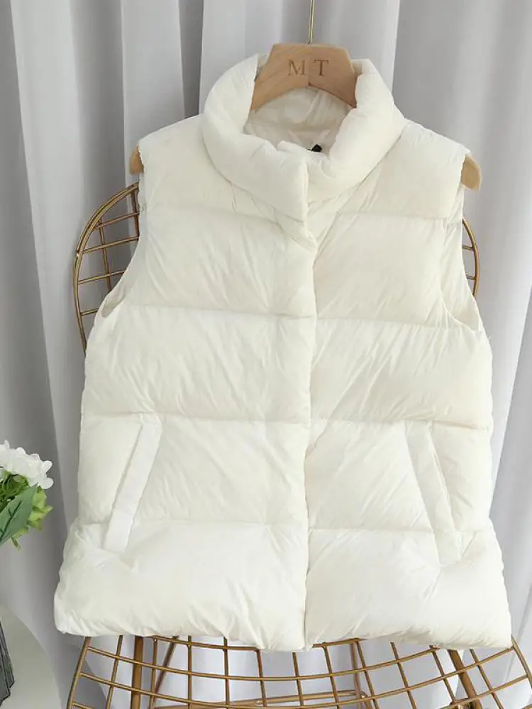 

Жилет женский пуховой ультралегкий, на осень-зиму, 90% Пух белой утки