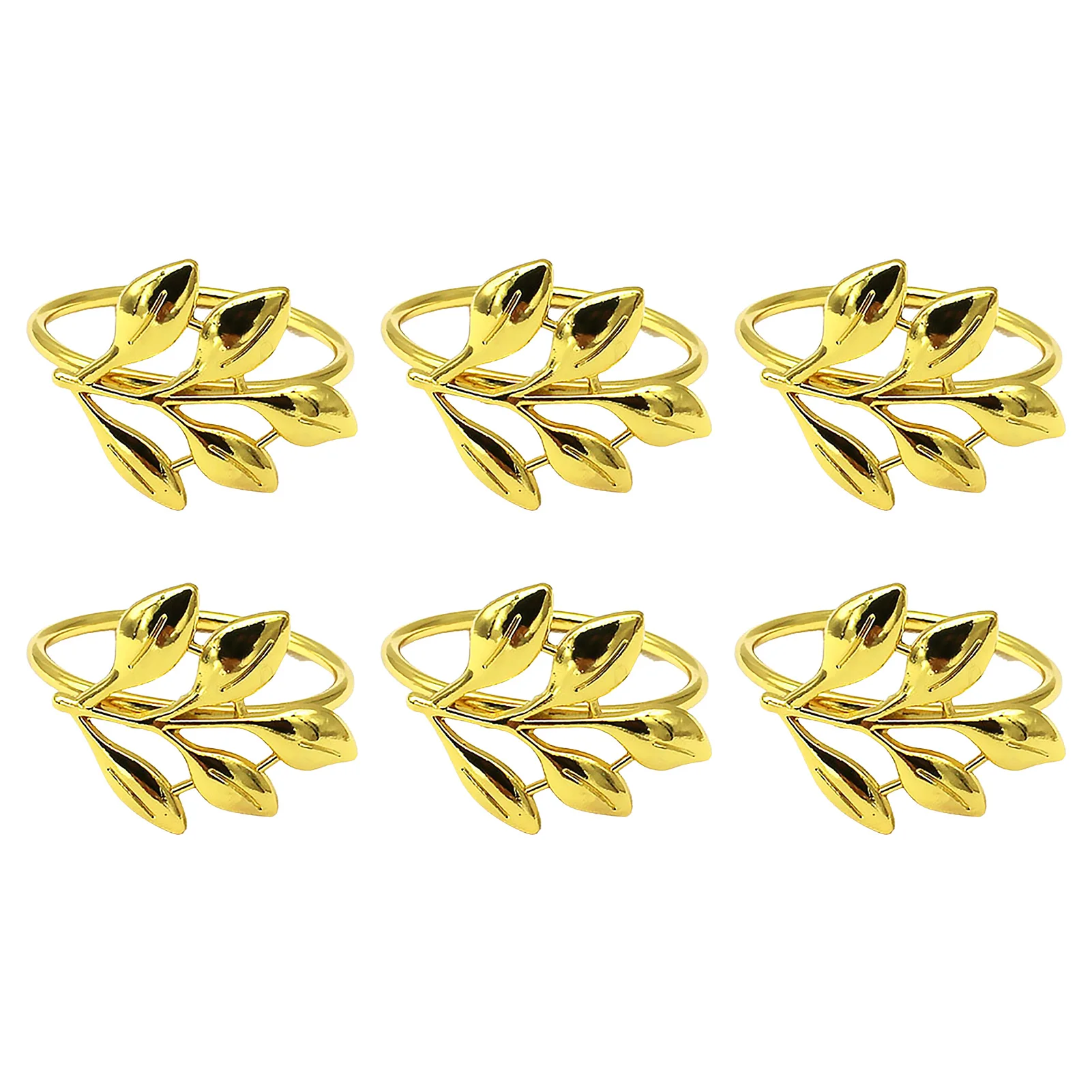

Leaf Napkin Rings Set of 6 Leaf Napkin Ring Holders Vintage Leaves Napkin Rings Table Setting Perfect for Fall Easter Thanksgivi