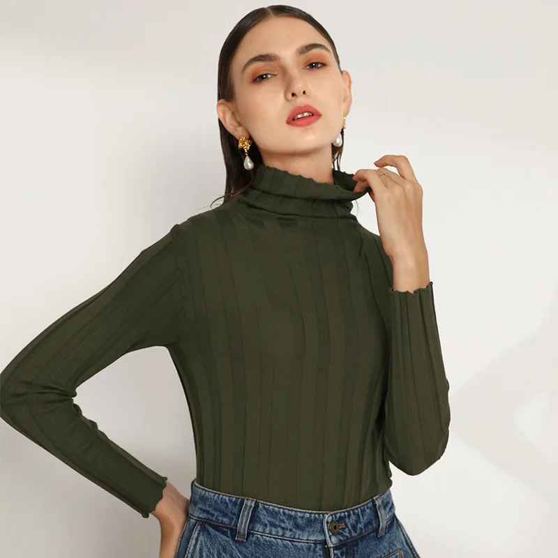 

Sweater Woman new autumn and winter long sleeves with a slim bottom blouse half turtleneck sweater SBT01-SBT10