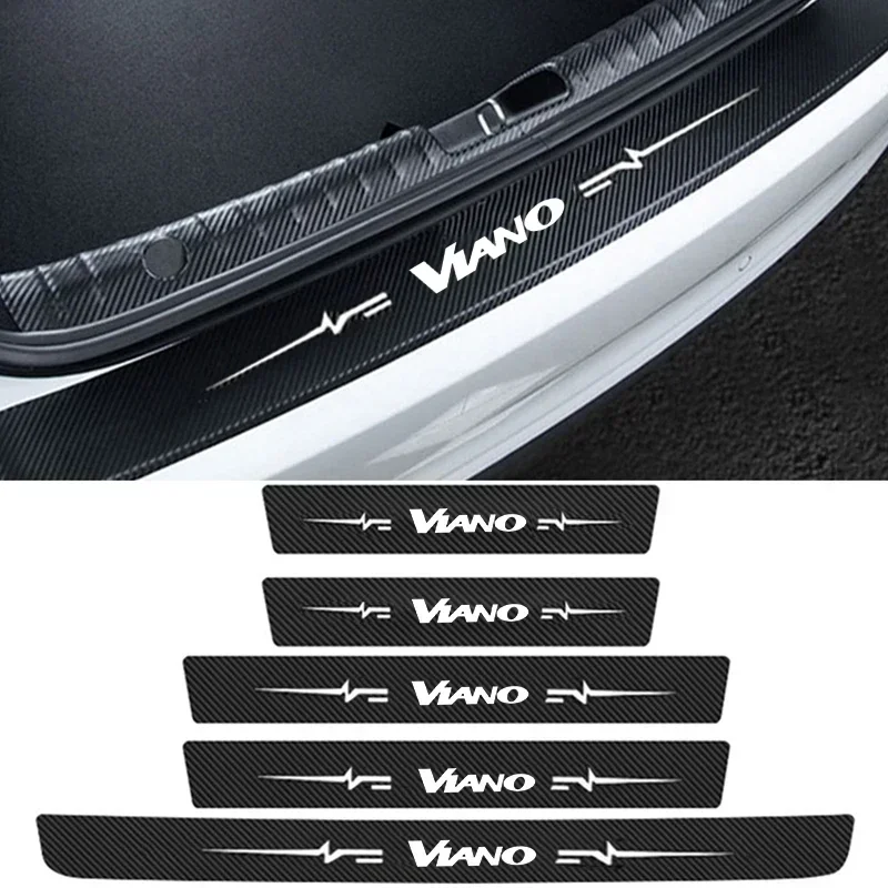 

Автомобильная наклейка для Mercedes Benz VIANO с логотипом, пороговая полоса, защитная пленка, педаль приветствия, защита от царапин, защита от столкновений