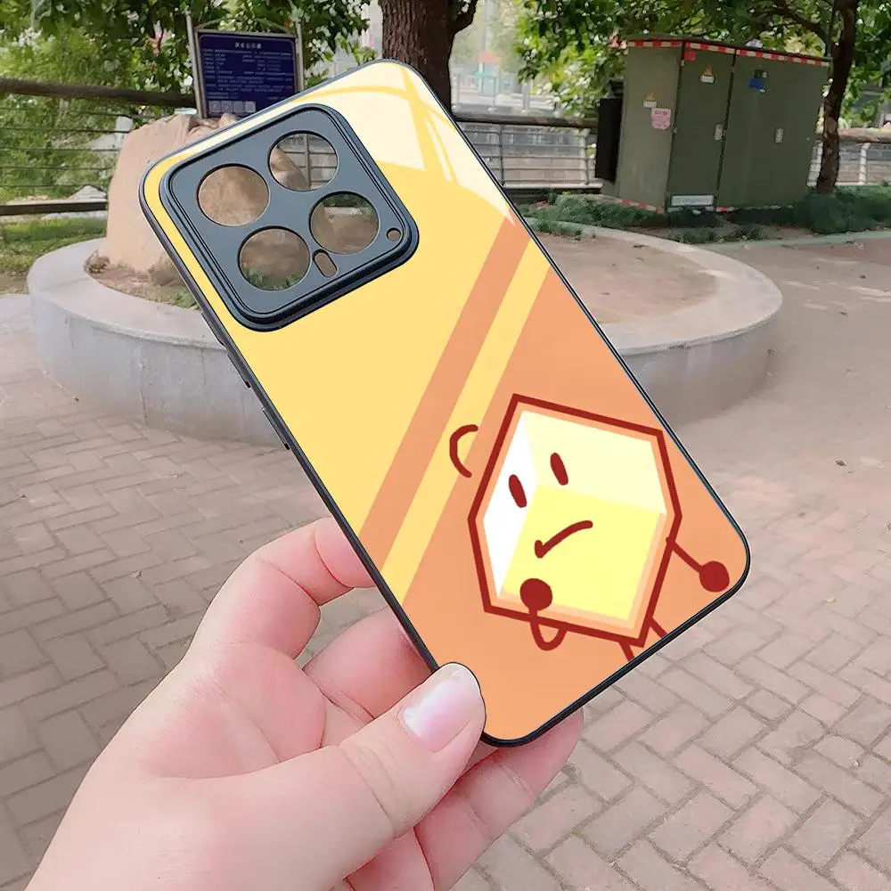 Чехол для телефона Bfdi Poster Battle For Dream Island Xiaomi Redmi Note 13 12 11 10 13c 9t 12s 11s 12c Pro стеклянный