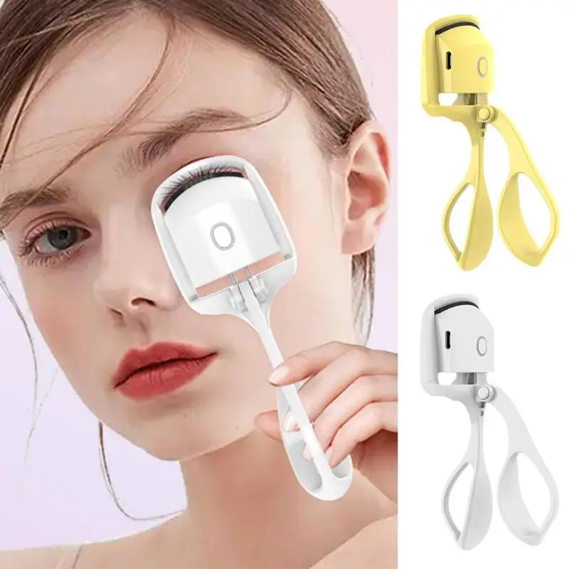 

Heated Eyelash Curlers Portable Rechargeable Electric Heated Comb Eye Lash Perm Long Lasting Lashes Curl Thermal Eyelash Curler