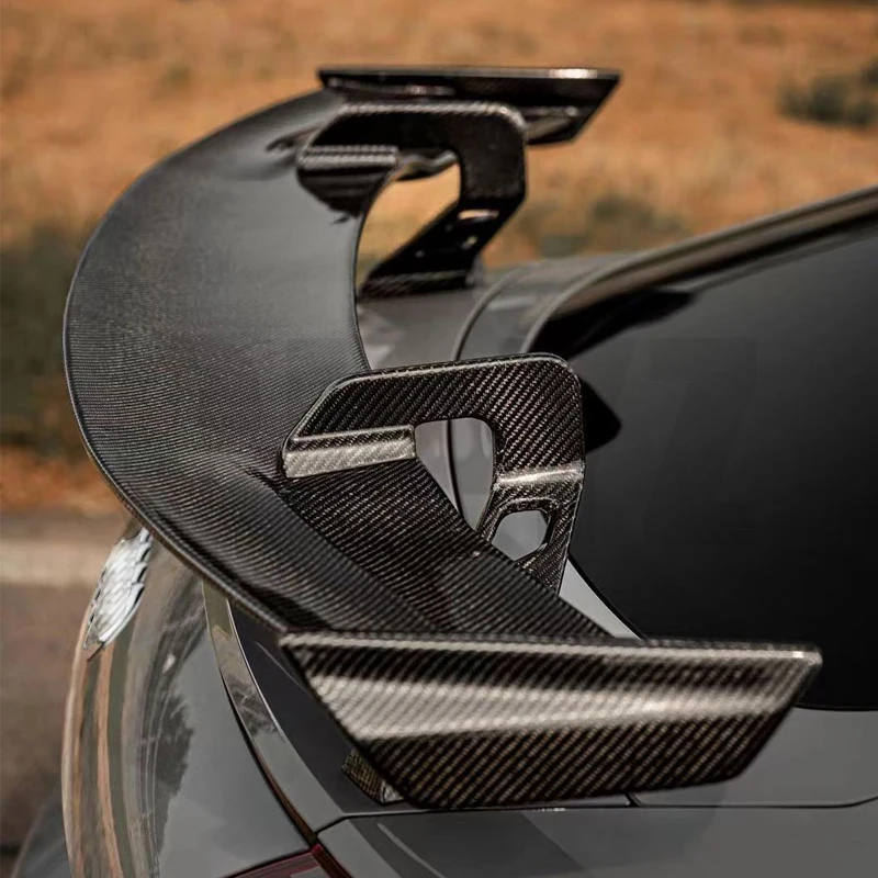 Для Audi Tt Tts Ttrs R8 MK3 Mk2 кованое настоящее углеродное волокно глянцевое черное заднее