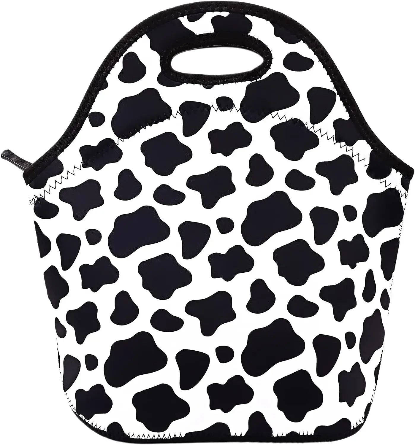 

Neoprene Lunch Bag Insulated Lunch Box Tote for Women Men Adult Teens (Cow Print)