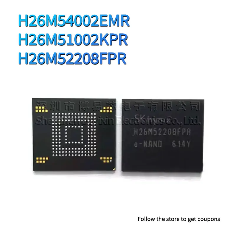 Оригинальная оригинальная BGA-память H26M54002EMR H26M51002KPR H26M52208FPR