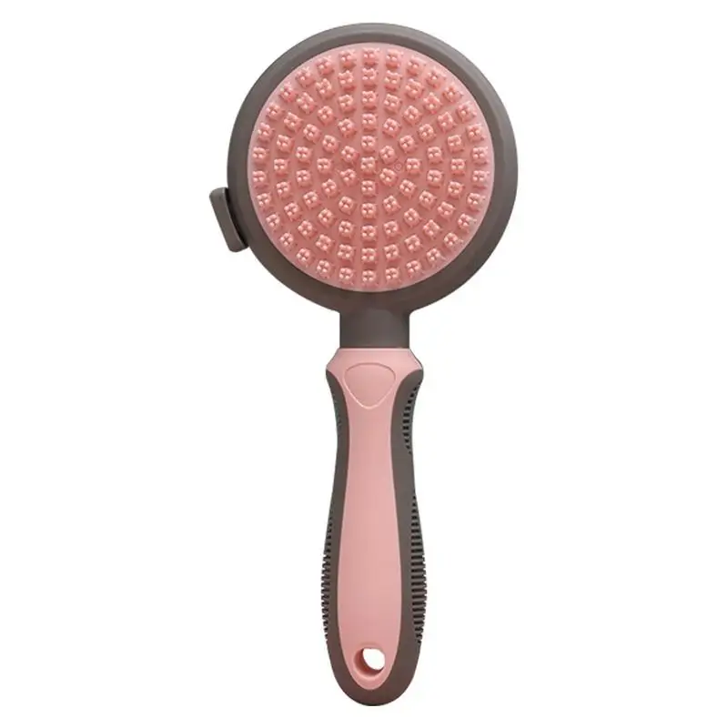 

Щетка для собак, круглые щетки для кошек для домашних кошек, двусторонние принадлежности для ухода за кошками, удаление пуха, грязь, волосы, блестящие и полезные для здоровья