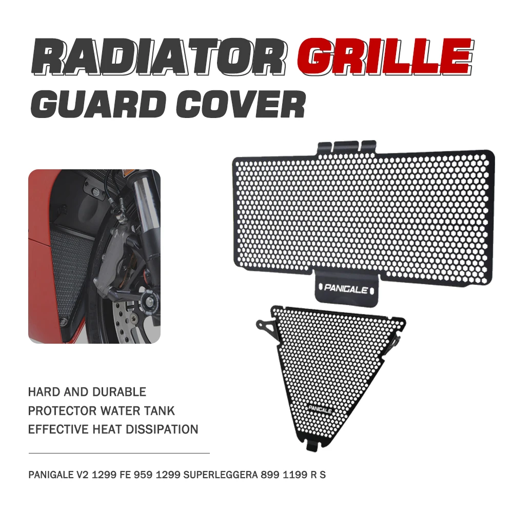 

Motorcycle Radiator Guard Protector Grille Grill Cover For Ducati Panigale 899 959 Corse 1199 1299 S R FE Upper and Lower