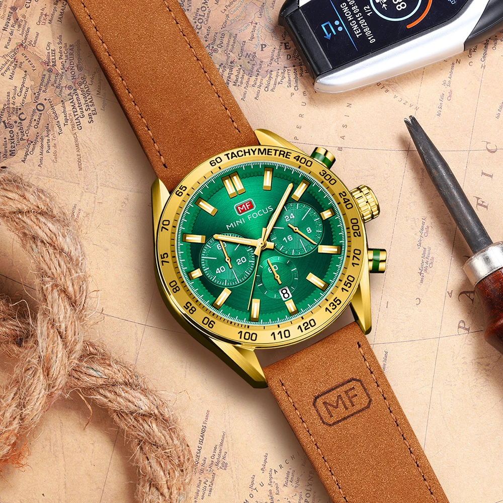 Часы наручные MINI FOCUS Мужские кварцевые спортивные брендовые Роскошные