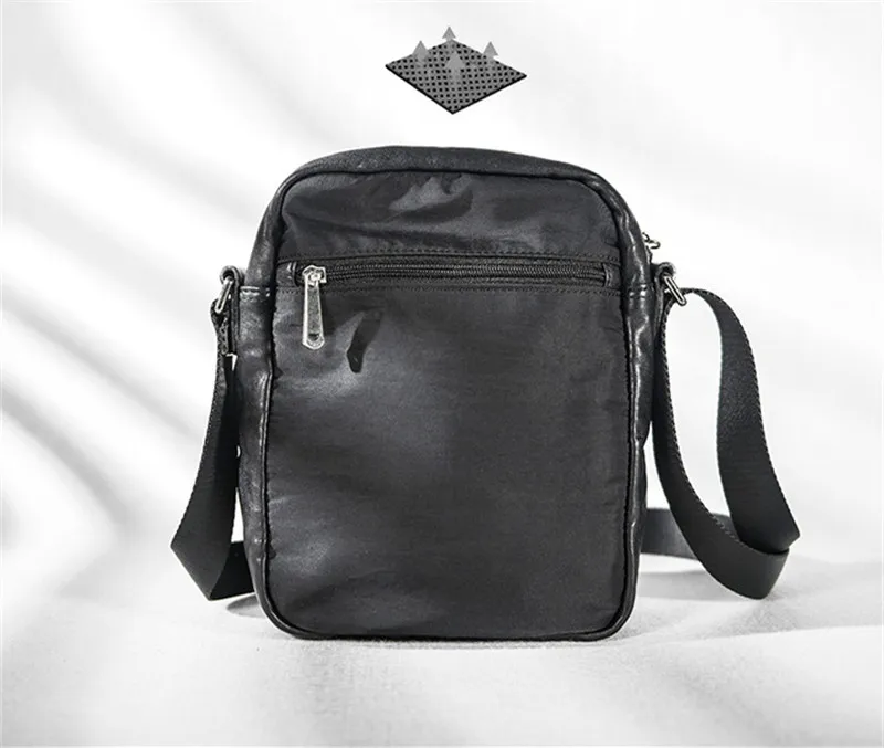 Luxury first layer cowhide men's small multi-pocket shoulder bag outdoor weekend daily genuine leather teens phone crossbody bag