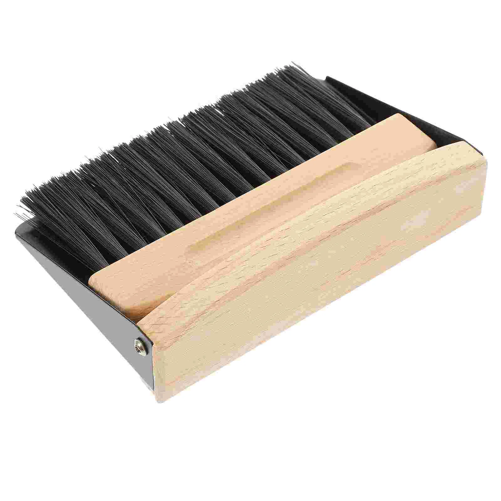 

Broom Dustpan Set Desktop Cleaning Small Brushes Sweeping Countertop Beech Table Magnet Keyboard Convenient Mini
