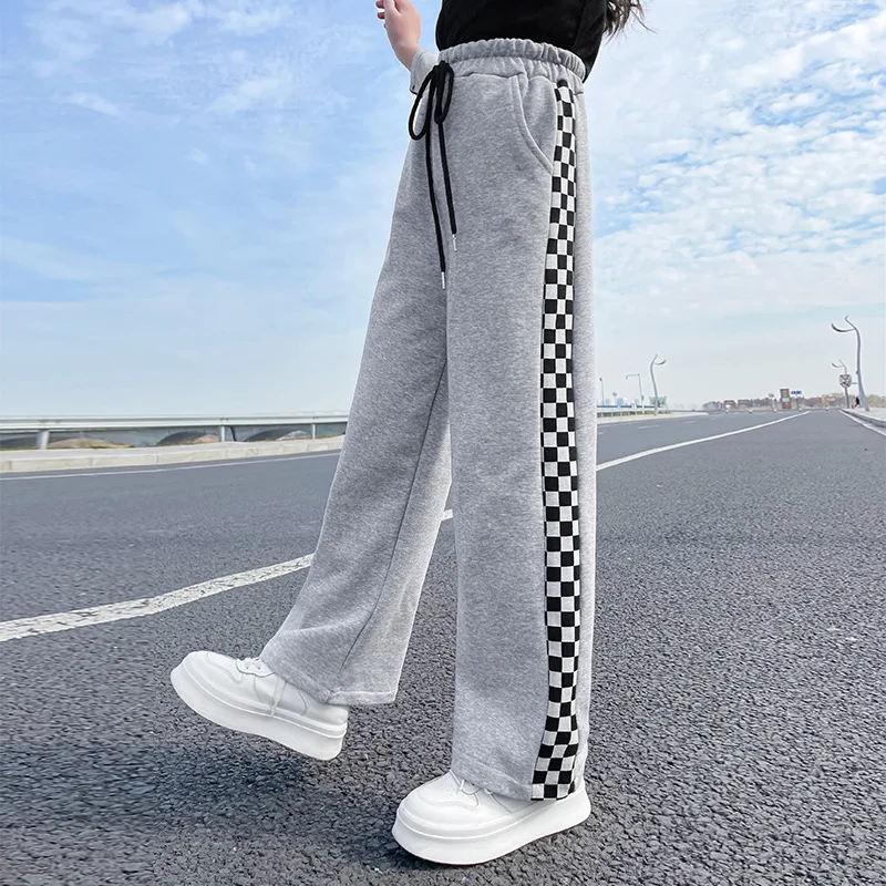 

Брюки прямые с широкими штанинами для девочек 4-14 лет