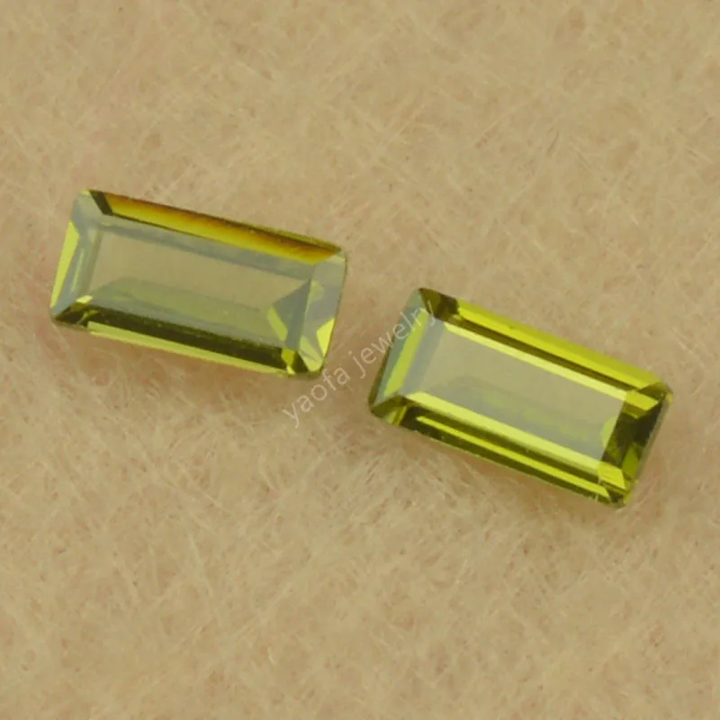 Распродажа 1x1 5 ~ 3x6 оливковая зеленая Прямоугольная форма параллельный шаг вырез