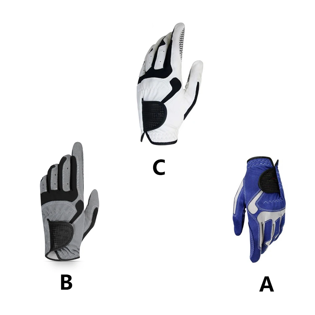 

Single Left Hand Golf Glove Training Golfing Mitten Breathable Golfer Beginner Professional Protector Portable Blue
