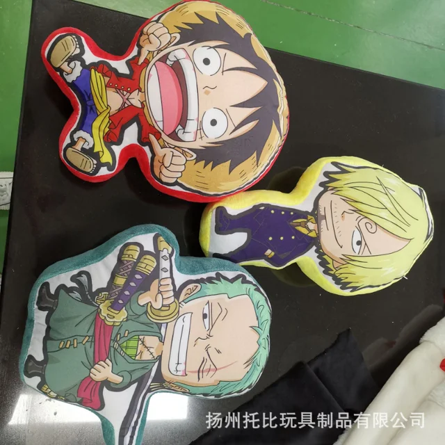 One Piece cuscino morbido Rufy Zoro Sanji Chopper Usopp 5