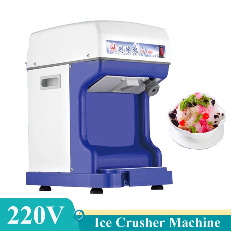 

Electric Cube Ice Shaver Crusher Machine For Commercial Kitchen Ice Shaving Equipment 10.8KG / min Automatic Shaved Ice Maker
