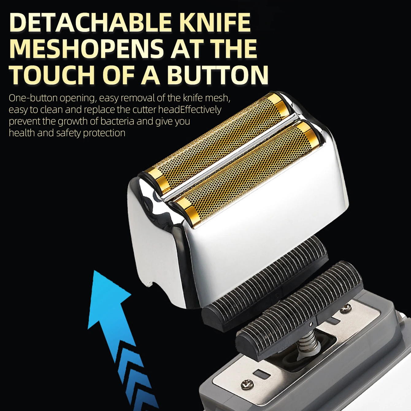 KIKIDO KK-2209 Электрическая аккумуляторная бритва для мужчин станок бритья с головкой