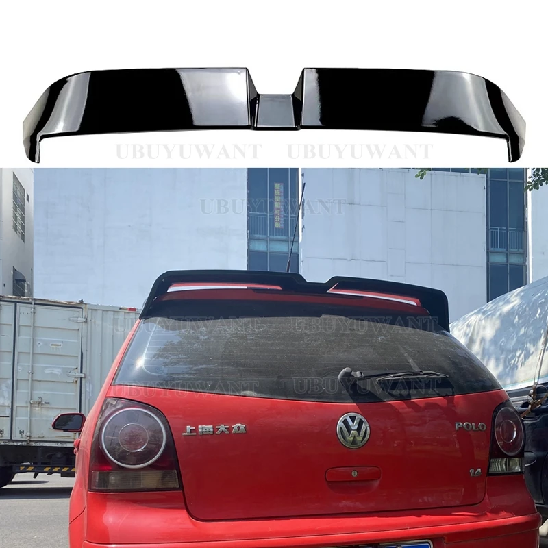

Крыло на крышу для Volkswagen POLO 9N, MK4, 9N3, 2003, 2004, 2005, 2006, 2007, 2008, комплект кузова задней крышки, задний спойлер, крыло, автомобильные аксессуары