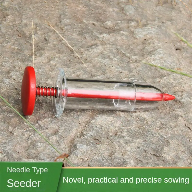 Mini Syringe Seeder Sowing Dispenser Garden Precision Seeding Fertilizing Planter Manual Sower Pot Flower Bed Gardening Tool