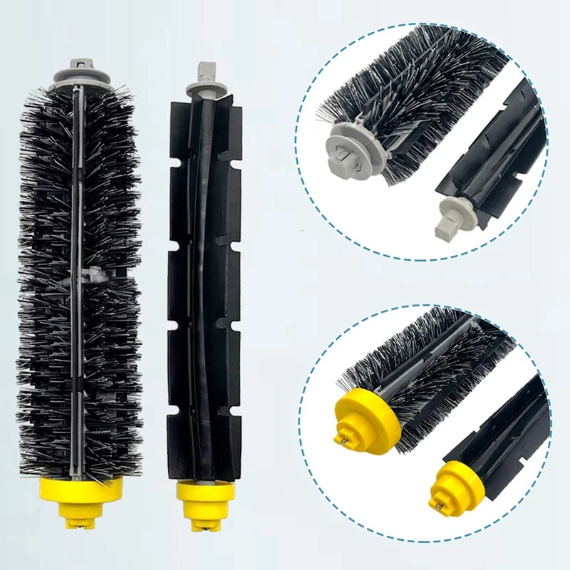 For iRobot Roomba 500 600 Series 610 620 625 630 650 660 Vacuum Beater Roller Brush Side Brush HEPA Filter Replacement Part Kit images - 6