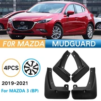 4 pcs car mudguards for mazda 3 axela 2020 2021 sedan bp mudflaps splash guards mud flap mudguards fender