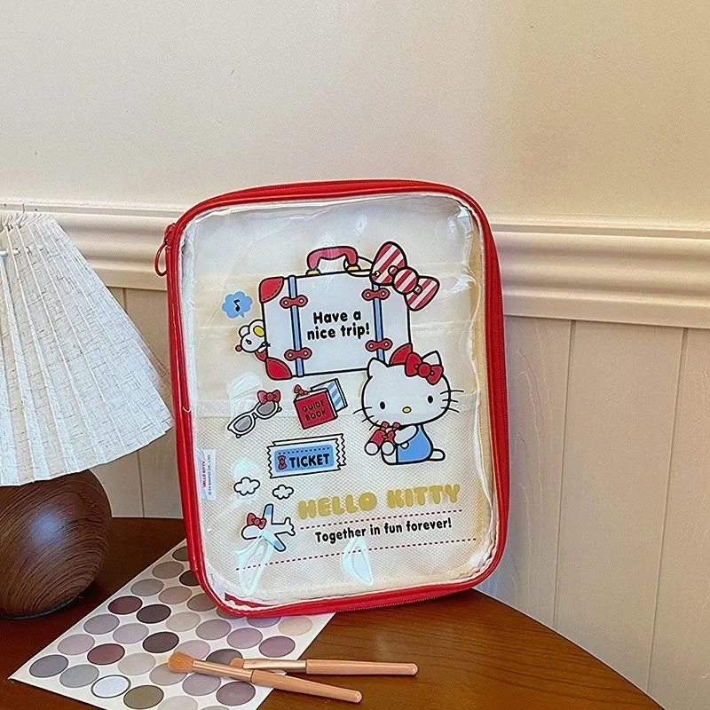 Новинка Y2k сумка Hello Kitty My Melody Sanrio аниме Kawaii Ins Kuromi Hangyodon Милая прозрачная