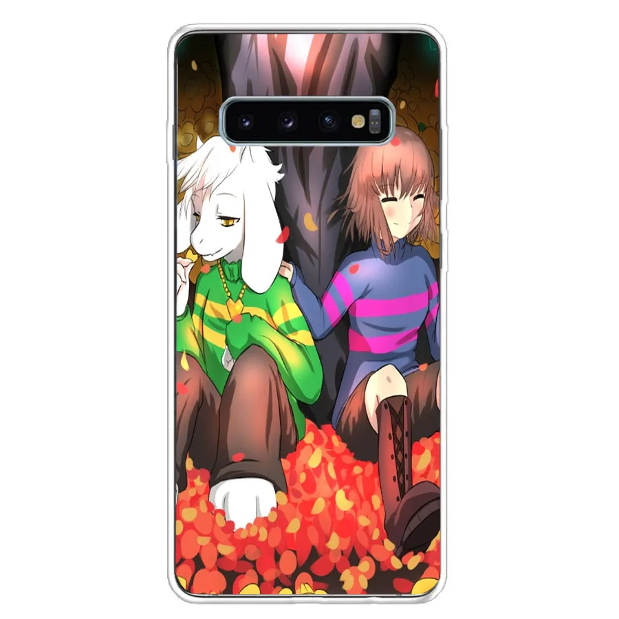 Buy anime Undertale cute Cartoon Phone Case For Samsung Galaxy S20 FE S21 S22 Ultra S10 Lite S9 S8 Plus S7 Edge J4 + Art on
