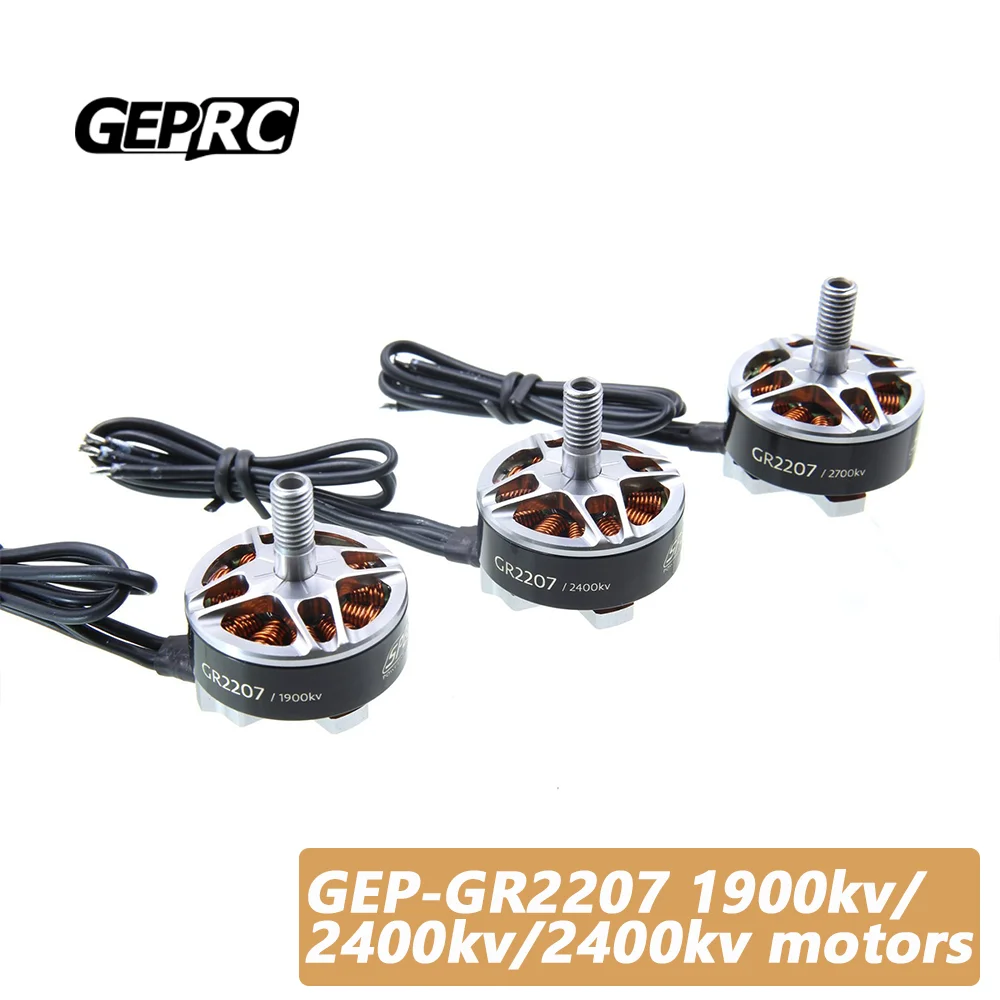 

GEPRC GEP-GR2207 2700kv motors 1900kv/2400kv/2700kv Brushless For RC FPV Quadcopter Freestyle Racing Drone Al 7075 CNC Drone